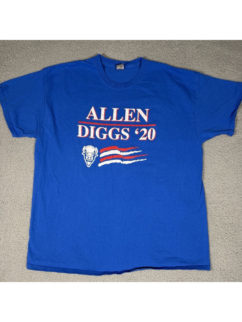 Allen Diggs '20 Buffalo Bills Blue XL T-Shirt Josh Stefon Political Party